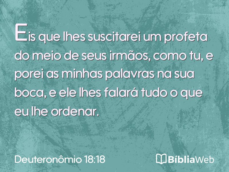 Deuteronômio 18:18 em imagem para compartilhar