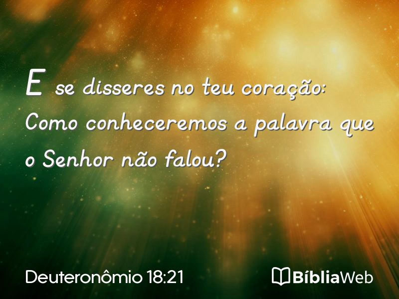 Deuteronômio 18:21 em imagem para compartilhar