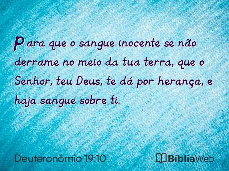 Deuteronômio 19:10 em imagem para compartilhar