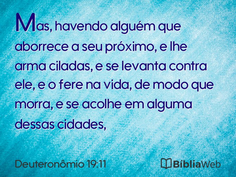 Deuteronômio 19:11 em imagem para compartilhar