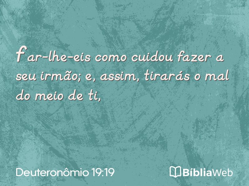 Deuteronômio 19:19 em imagem para compartilhar