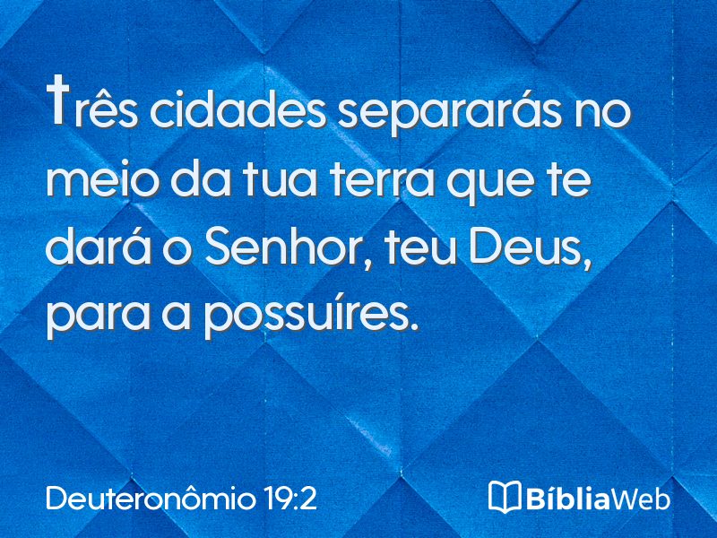 Deuteronômio 19:2 em imagem para compartilhar