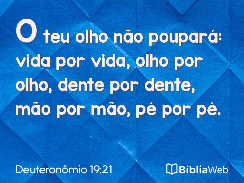 Deuteronômio 19:21 em imagem para compartilhar
