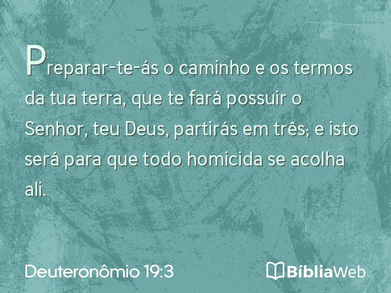 Deuteronômio 19:3 em imagem para compartilhar
