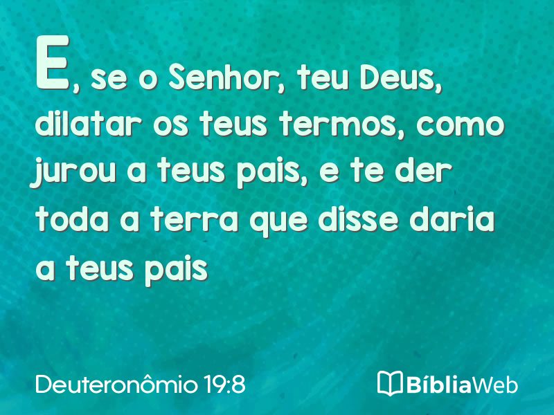 Deuteronômio 19:8 em imagem para compartilhar
