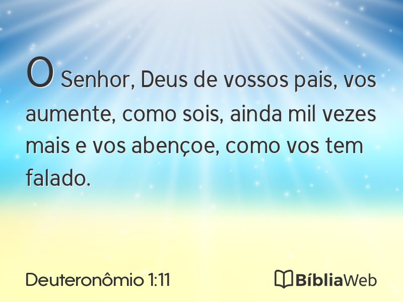 Deuteronômio 1:11 em imagem para compartilhar