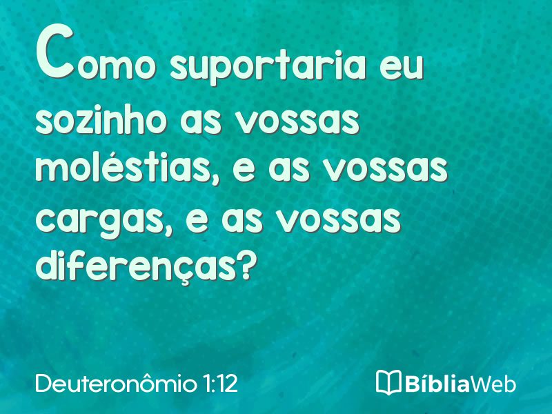 Deuteronômio 1:12 em imagem para compartilhar