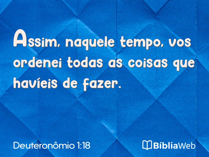 Deuteronômio 1:18 em imagem para compartilhar