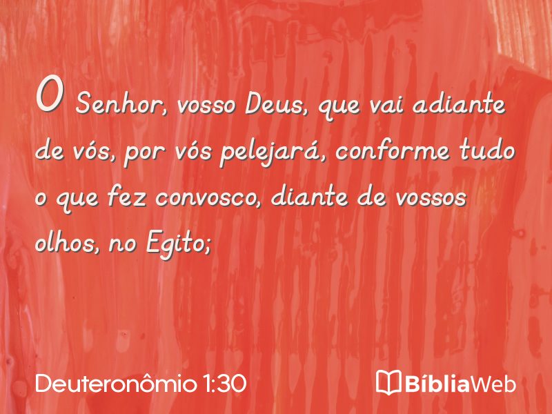Deuteronômio 1:30 em imagem para compartilhar