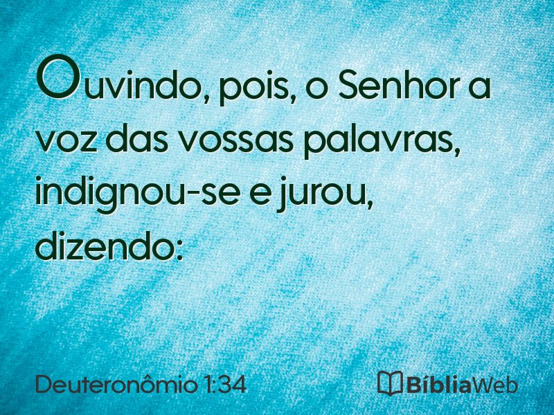 Deuteronômio 1:34 em imagem para compartilhar