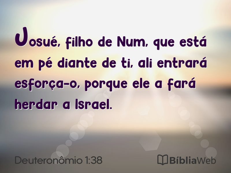 Deuteronômio 1:38 em imagem para compartilhar