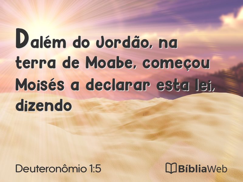 Deuteronômio 1:5 em imagem para compartilhar