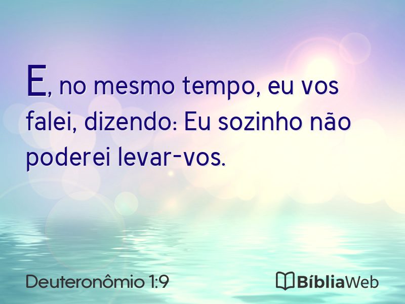 Deuteronômio 1:9 em imagem para compartilhar