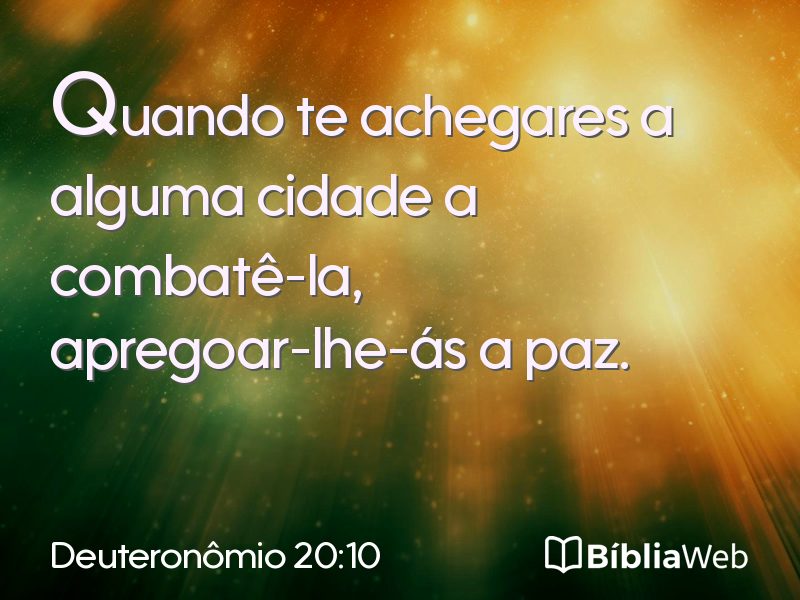 Deuteronômio 20:10 em imagem para compartilhar