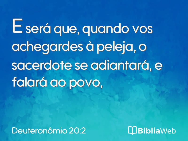 Deuteronômio 20:2 em imagem para compartilhar