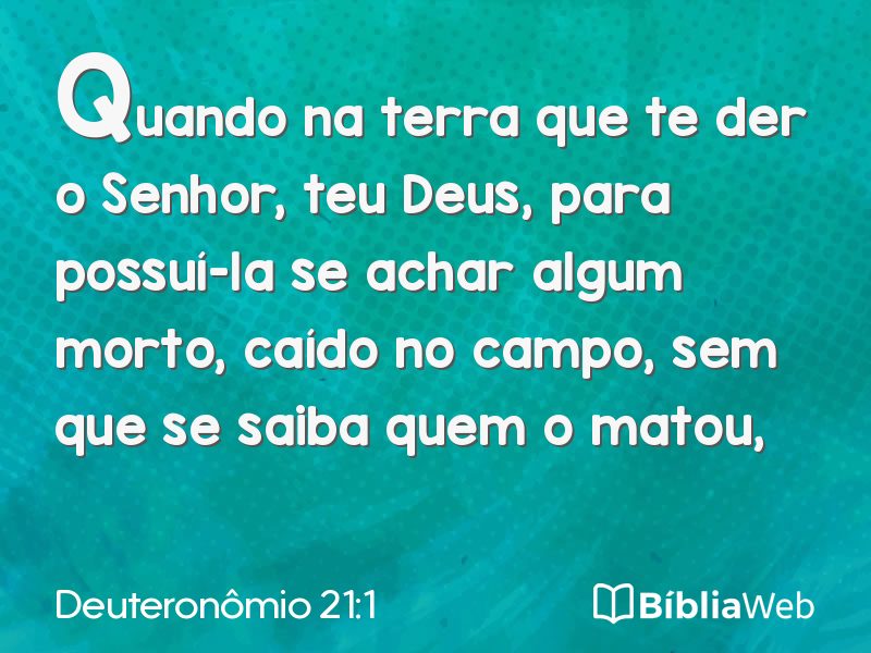 Deuteronômio 21:1 em imagem para compartilhar