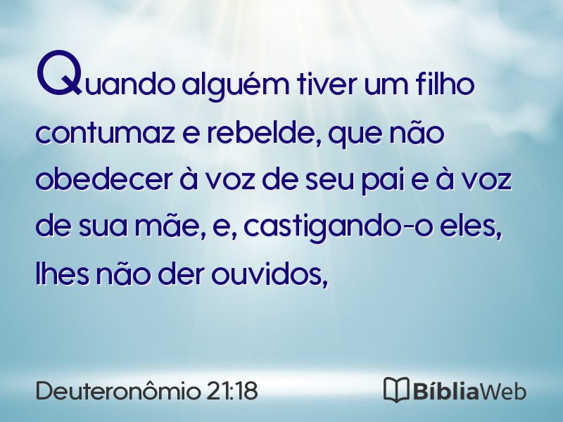 Deuteronômio 21:18 em imagem para compartilhar