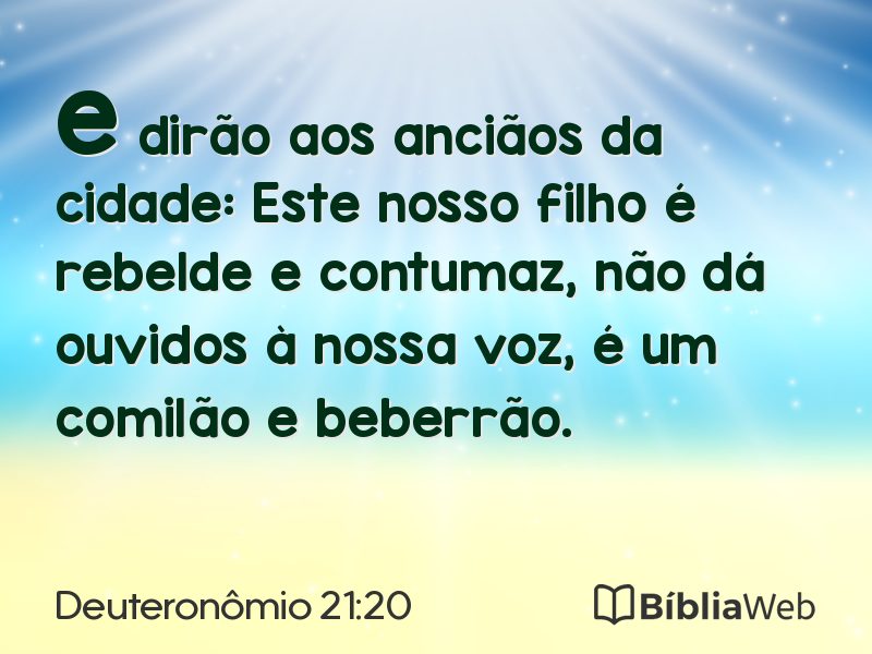 Deuteronômio 21:20 em imagem para compartilhar