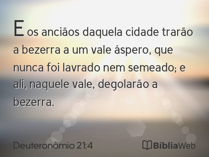 Deuteronômio 21:4 em imagem para compartilhar