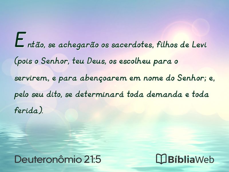 Deuteronômio 21:5 em imagem para compartilhar