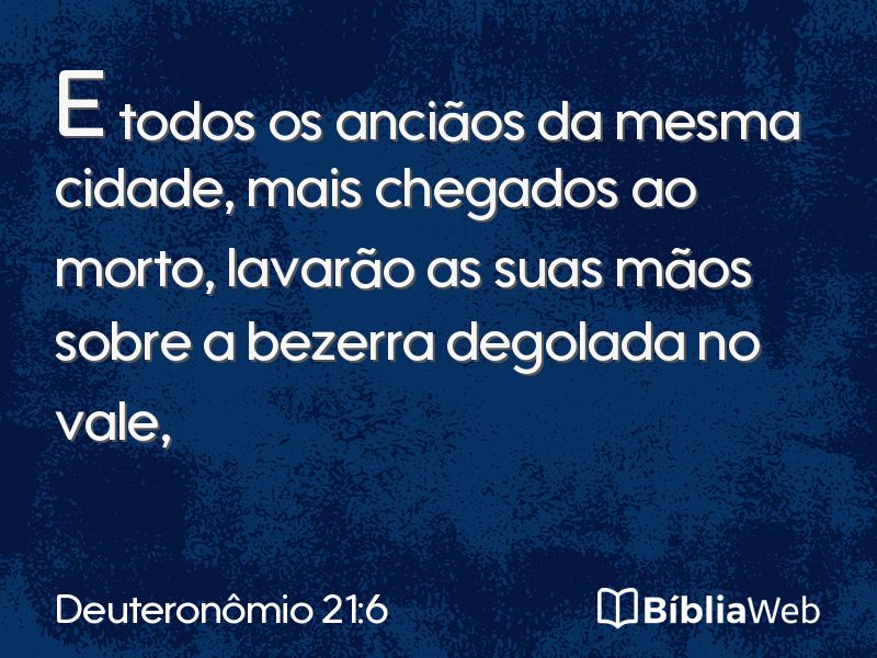 Deuteronômio 21:6 em imagem para compartilhar