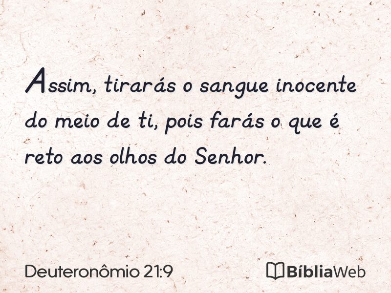 Deuteronômio 21:9 em imagem para compartilhar