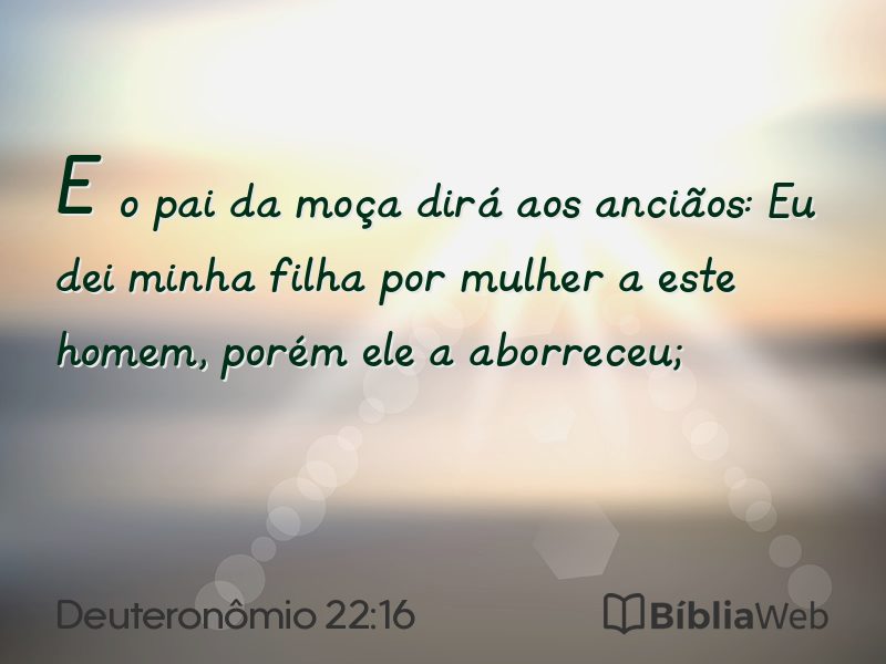 Deuteronômio 22:16 em imagem para compartilhar