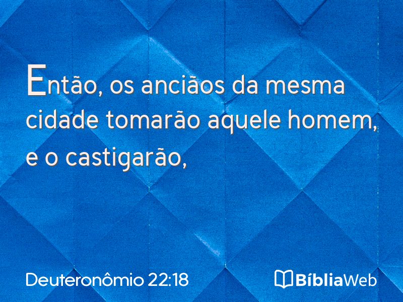 Deuteronômio 22:18 em imagem para compartilhar