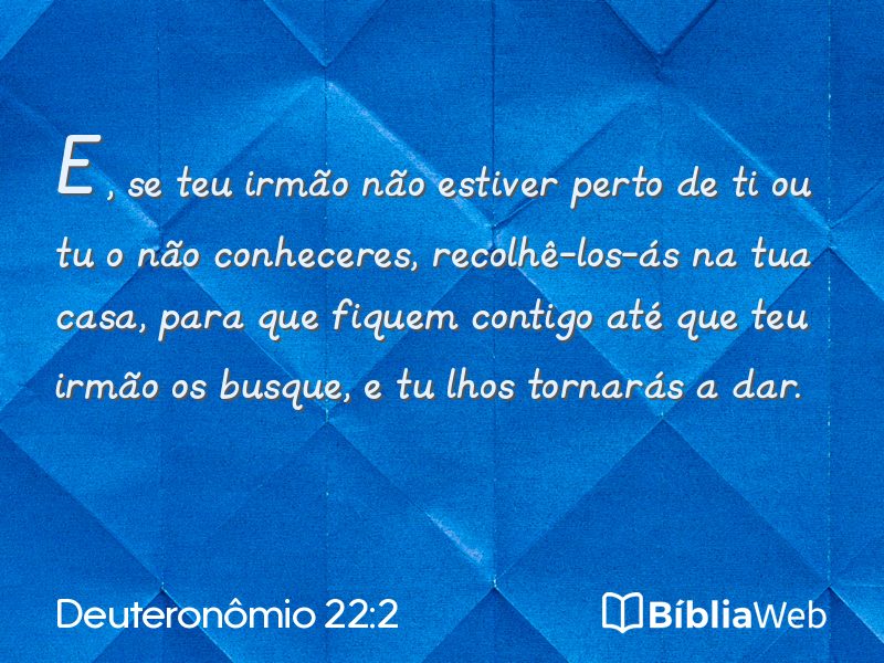 Deuteronômio 22:2 em imagem para compartilhar