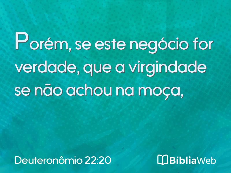 Deuteronômio 22:20 em imagem para compartilhar