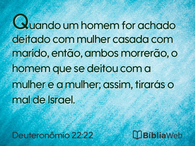 Deuteronômio 22:22 em imagem para compartilhar