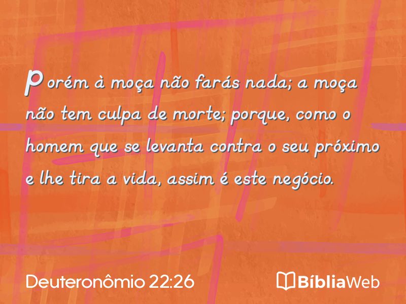 Deuteronômio 22:26 em imagem para compartilhar