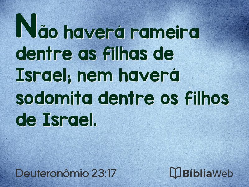 Deuteronômio 23:17 em imagem para compartilhar