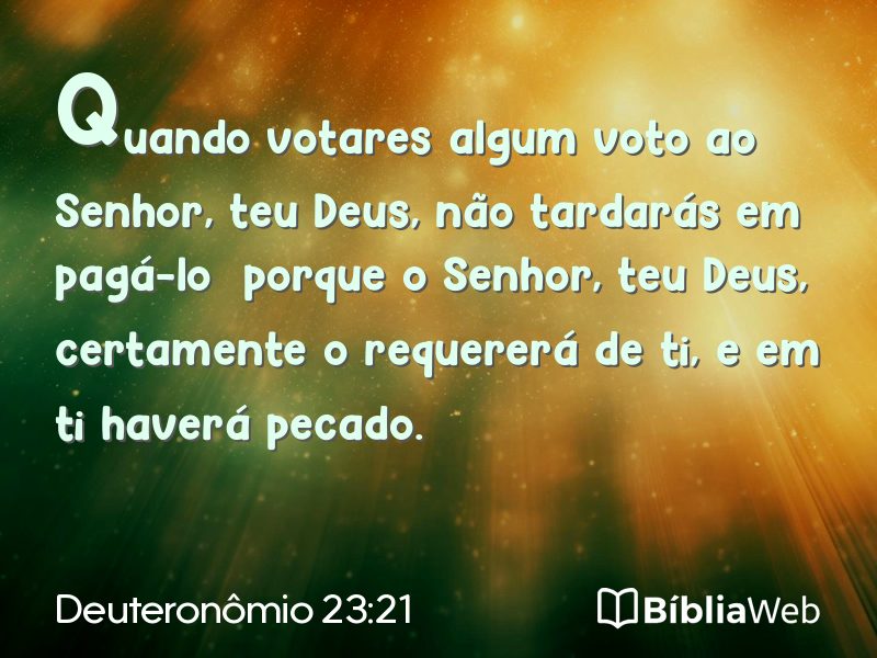 Deuteronômio 23:21 em imagem para compartilhar