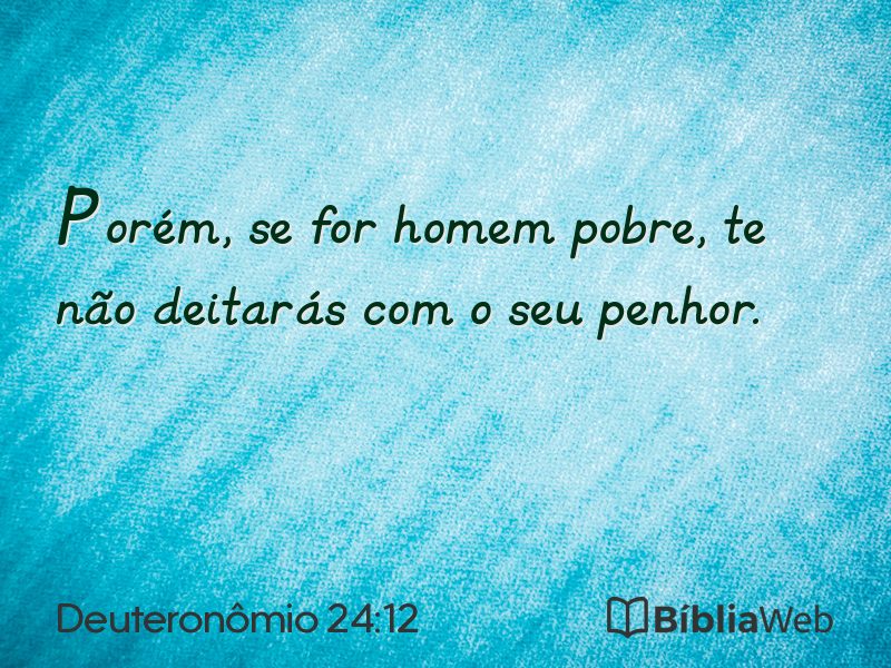 Deuteronômio 24:12 em imagem para compartilhar