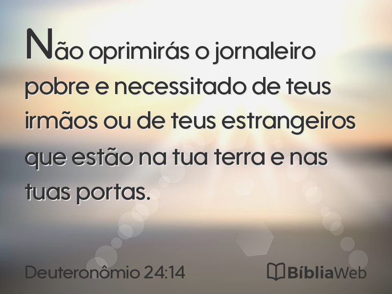 Deuteronômio 24:14 em imagem para compartilhar
