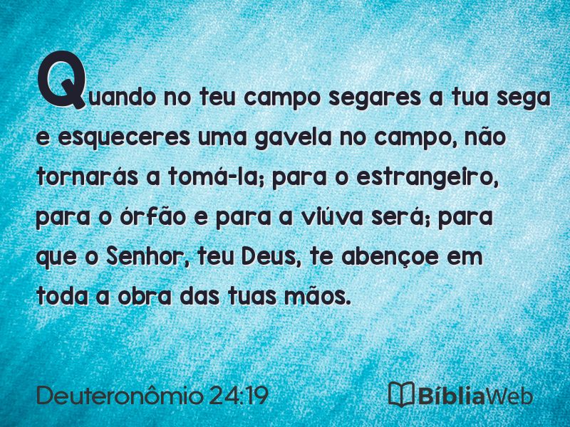 Deuteronômio 24:19 em imagem para compartilhar