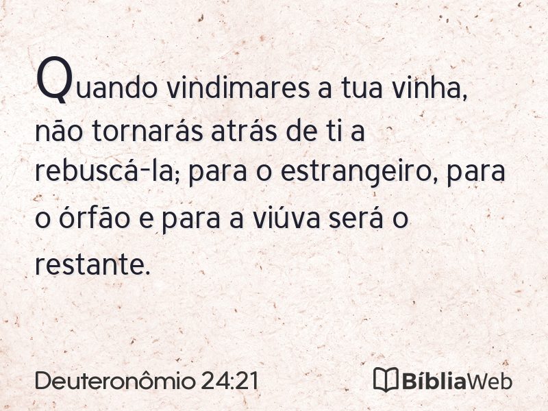 Deuteronômio 24:21 em imagem para compartilhar