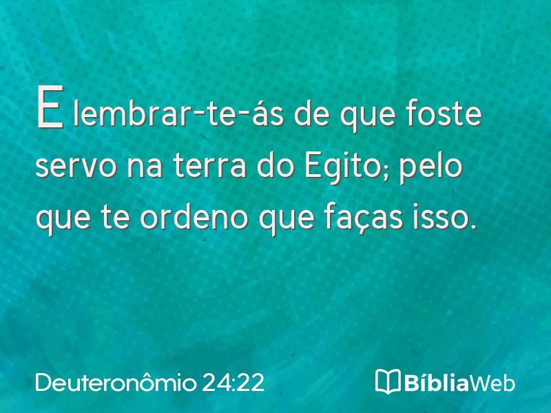 Deuteronômio 24:22 em imagem para compartilhar