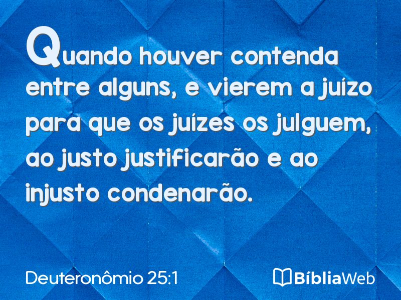 Deuteronômio 25:1 em imagem para compartilhar