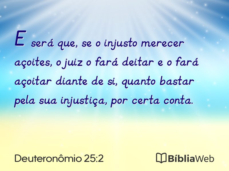Deuteronômio 25:2 em imagem para compartilhar