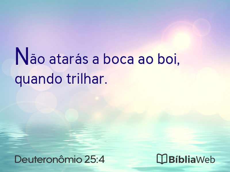 Deuteronômio 25:4 em imagem para compartilhar