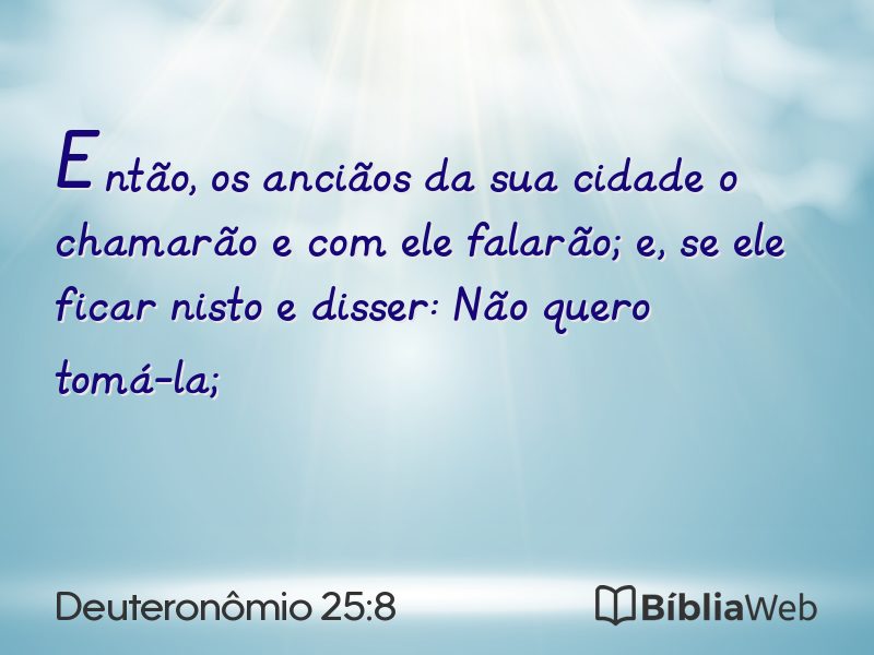 Deuteronômio 25:8 em imagem para compartilhar