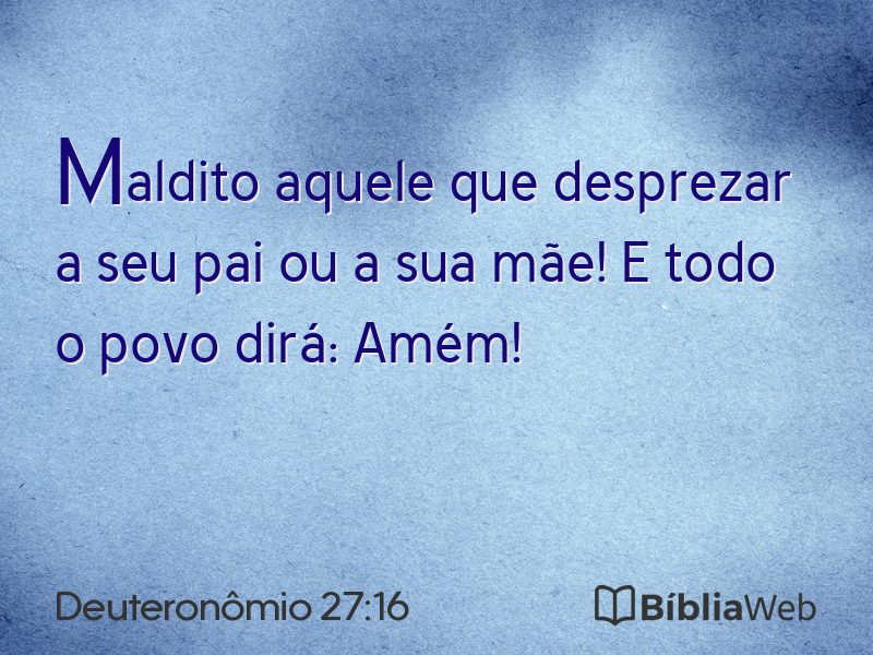 Deuteronômio 27:16 em imagem para compartilhar