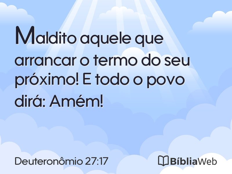 Deuteronômio 27:17 em imagem para compartilhar
