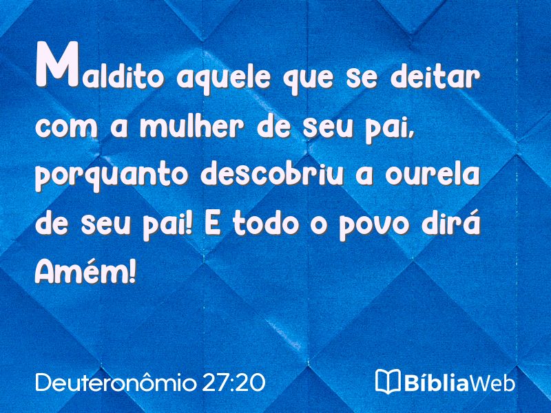 Deuteronômio 27:20 em imagem para compartilhar