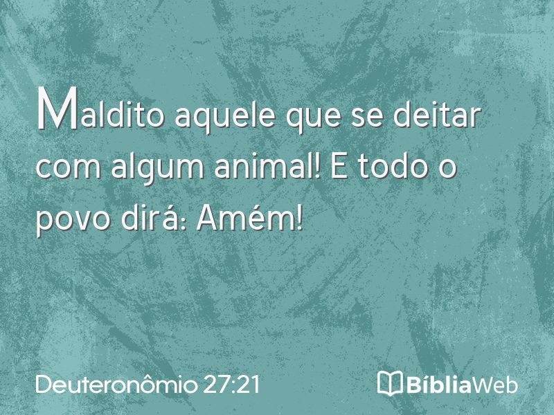 Deuteronômio 27:21 em imagem para compartilhar