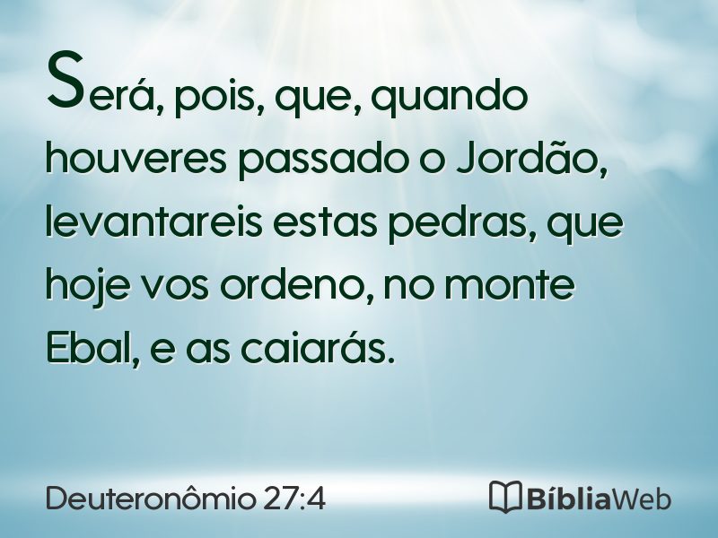 Deuteronômio 27:4 em imagem para compartilhar