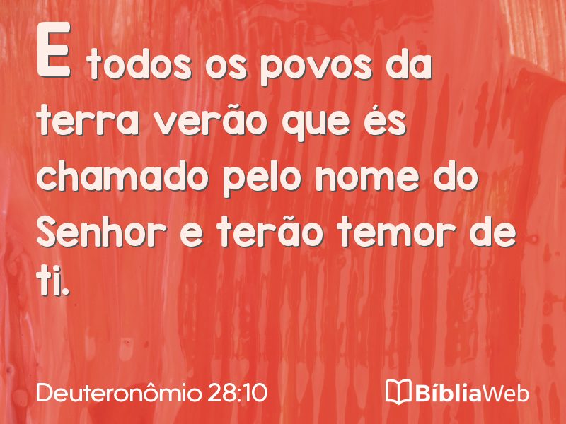 Deuteronômio 28:10 em imagem para compartilhar