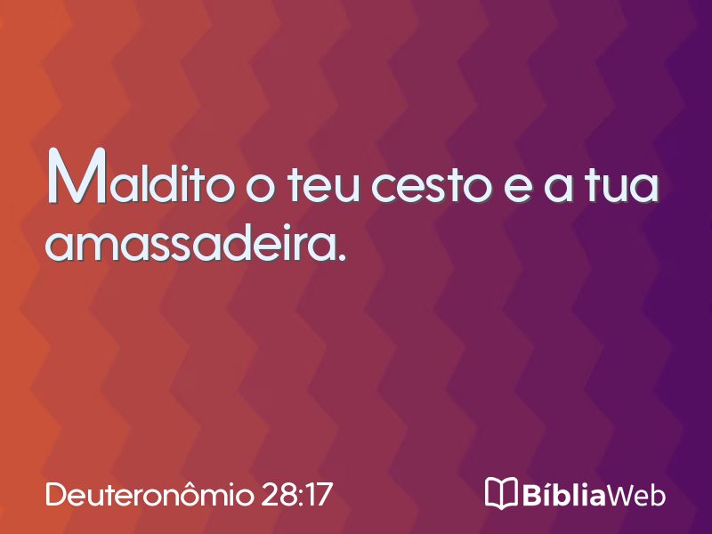 Deuteronômio 28:17 em imagem para compartilhar